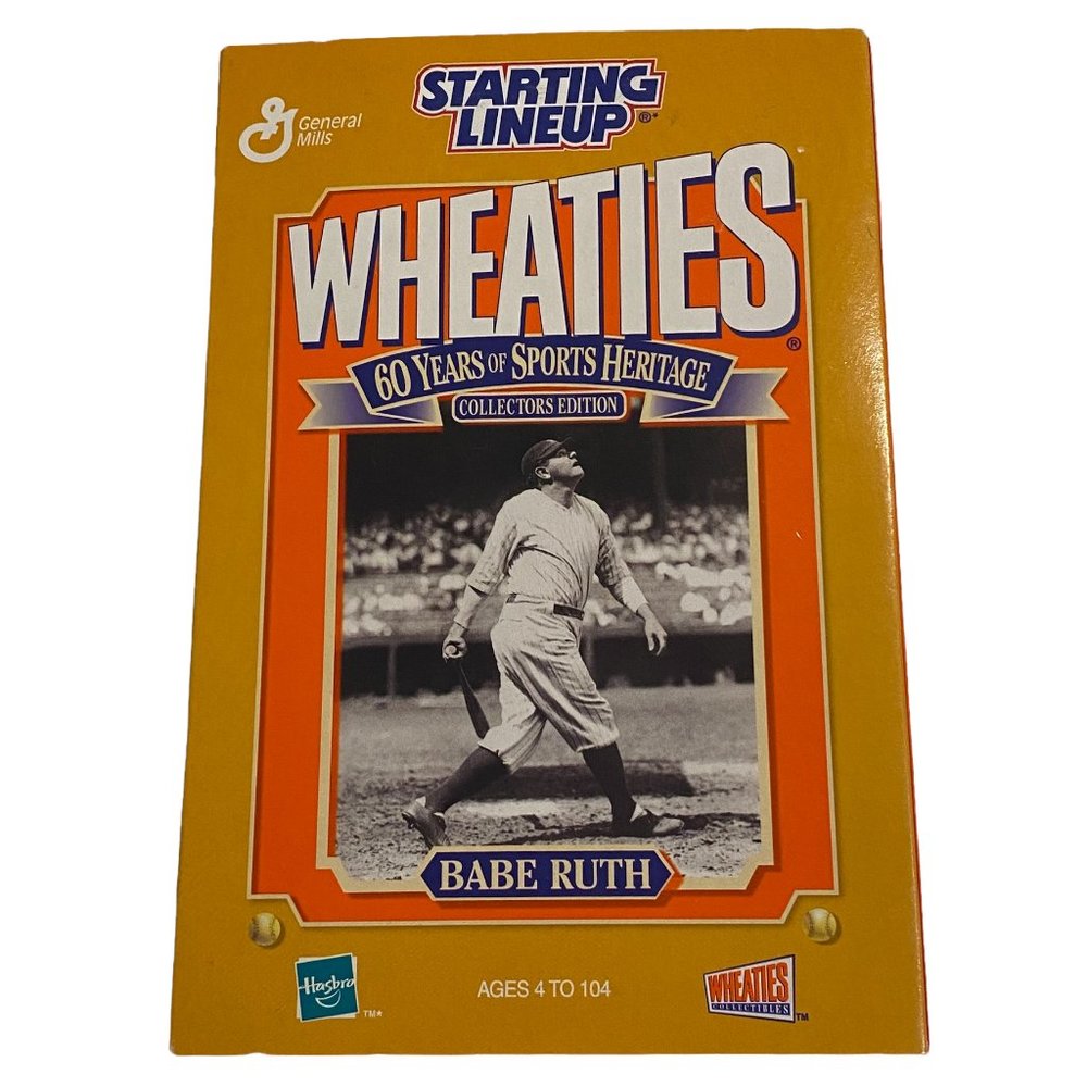 Wheaties Babe Ruth "60 Years of Sports Heritage" Collection Edition. Full